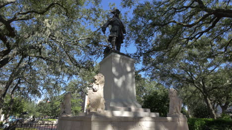 Savannah-Georgia-Estatua-De-Oglethorpe