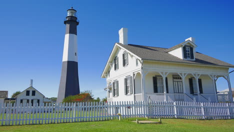 Tybee-Island-Georgien-Leuchtturmwärter-Haus-Pan