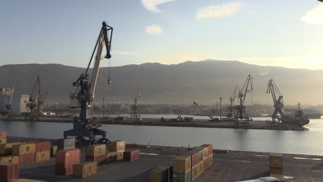 Greece-Velos-docks-with-crane