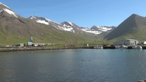 Island-Aussicht-Auf-Die-Bucht-Von-Siglufjordur