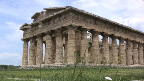 Italy-Paestum-the-Temple-of-Neptune,-more-accurately-the-Temple-of-Hera-II.mov