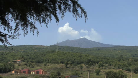 Sizilien-Etna-Rauchen