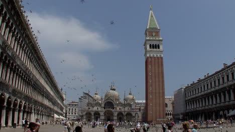 Venecia-Italia-San-Marcos-Con-Pájaros