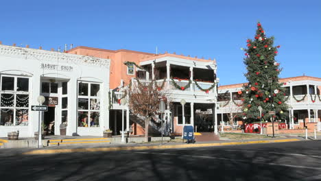 Casco-Antiguo-De-Albuquerque,-Nuevo-México,-Navidad