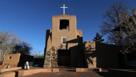 Santa-Fe,-Nuevo-México,-Miguel,-Capilla,-Iglesia-Más-Antigua,-Más-Cerca