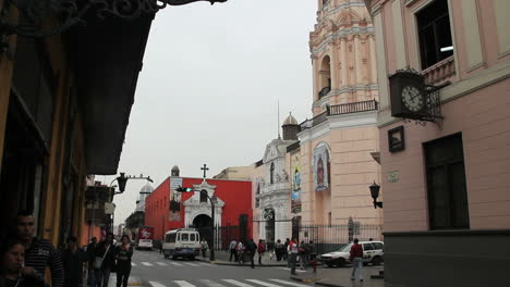 Lima-Peru-street-by-cathedral