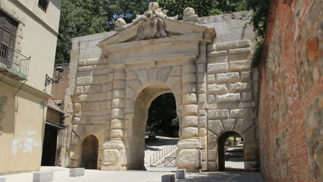 Granada-Spain-Monumental-gate-no-people