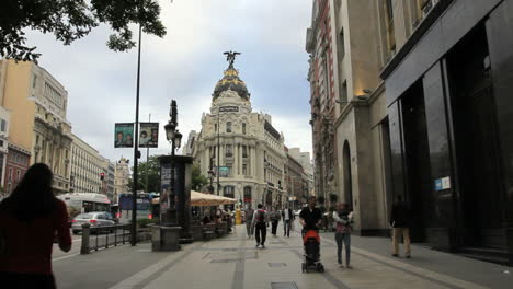 Madrid,-España,-Céntrico,-Calle,-Edificios