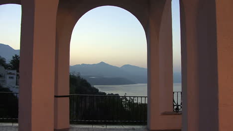 Spain-Mediterranean-coast-through-an-arch