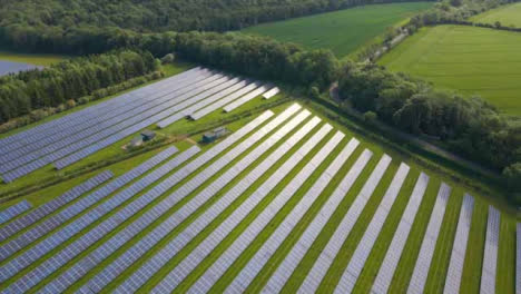Drone-Shot-Flying-Over-a-Rural-Solar-Field-