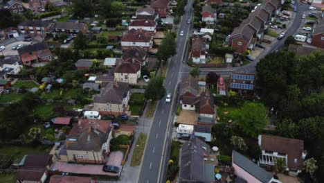 Drone-Shot-Passing-Over-Residential-Road-Part-1-of-2