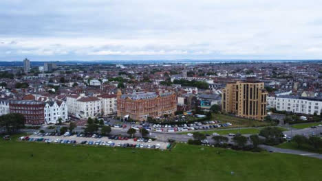 Drone-Shot-Approaching-Southsea's-Queens-Hotel-Part-1-of-2