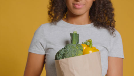 Portrait-Shot-of-Young-Adult-Woman-with-Brown-Paper-Bag-of-Vegetables-02