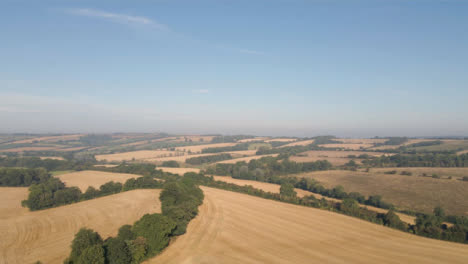 Drone-Shot-Flying-Over-Rural-Countryside-Fields