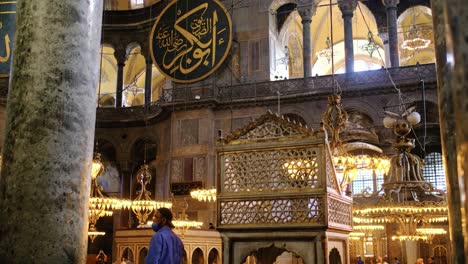 Handheld-Shot-of-the-Hagia-Sophia-Interior