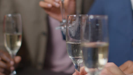 Close-Up-Shot-of-Champagne-Glasses