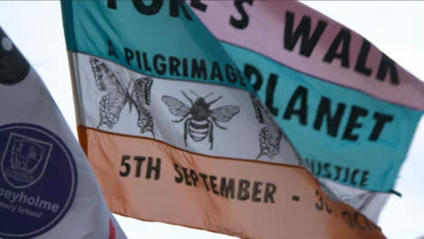 COP-26-Protest-Flags-Waving-in-the-Wind