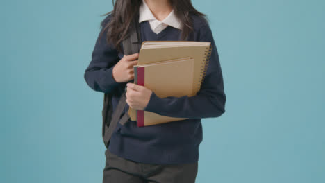 Defocused-Mid-Shot-of-Boy-Dressed-for-School