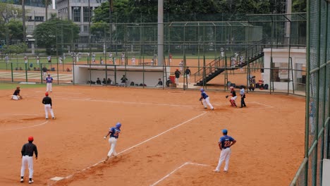 Tracking-Shot-of-Softball-Match-In-Jakarta