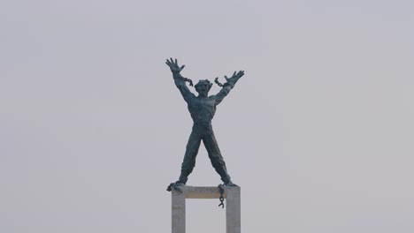 Long-Shot-of-Irian-Jaya-Liberation-Monument-In-Jakarta
