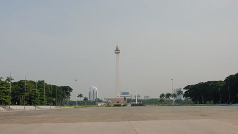 Wide-Shot-of-National-Monument-In-Jakarta