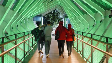 Tracking-Shot-Following-People-On-the-Gelora-Bung-Karno-Footbridge