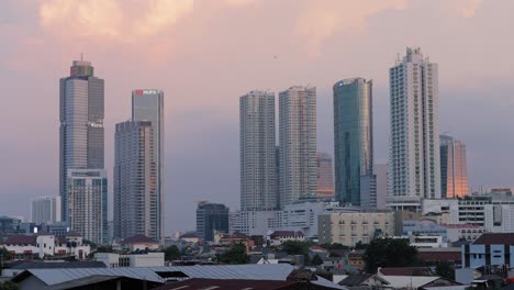 Wide-Shot-of-Skyscrapers-In-Jakarta