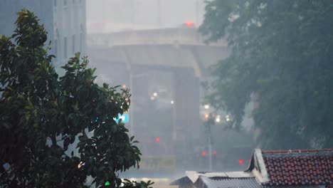 Long-Shot-of-Rainfall-In-Jakarta