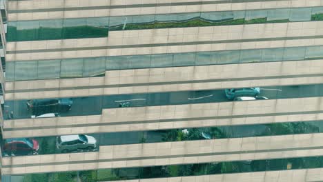 High-Angle-Shot-of-Reflection-of-Traffic-01