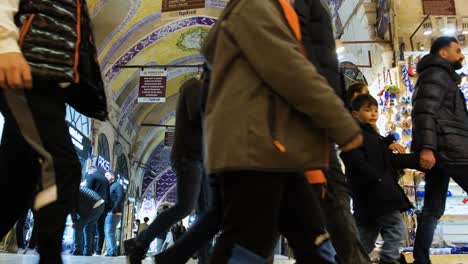 Low-Angle-Shot-of-People-Shopping