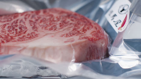 Close-Up-Shot-of-a-Wagyu-Steak-