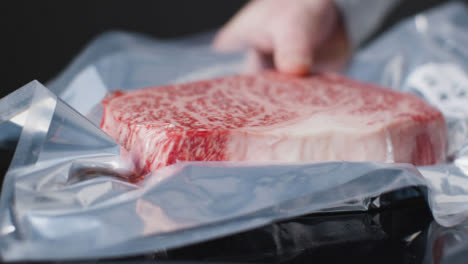 Close-Up-Shot-of-Premium-Japanese-Wagyu-Steak