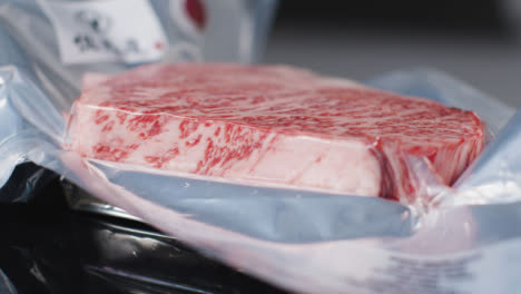 Tracking-Shot-of-Japanese-Wagyu-Beef-Steak-