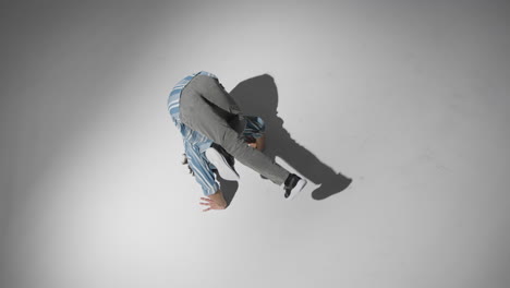 Overhead-Shot-of-Breakdancer-Dancing