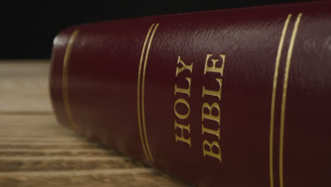 Tracking-Shot-of-a-Crucifix-and-Bible