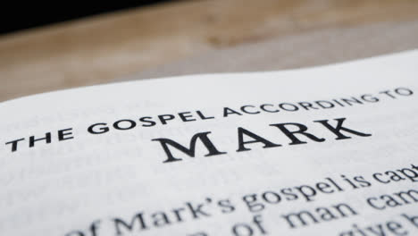 Close-Up-of-Gospel-According-to-Mark