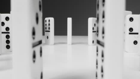 Tracking-Shot-of-Dominoes-Stacked