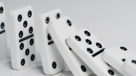 High-Angle-Shot-Of-Some-Dominoes-Falling