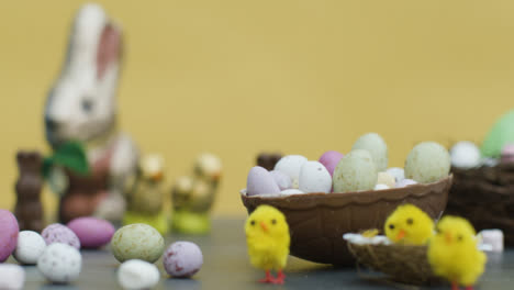 Tracking-Shot-of-Easter-Chocolate-and-Confectionary