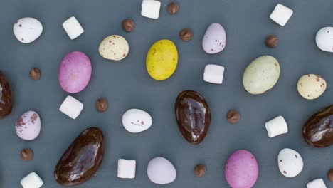 Tracking-Shot-of-Mixed-Easter-Confectionary