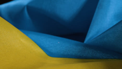 Tracking-Shot-of-a-Ruffled-Ukrainian-Flag