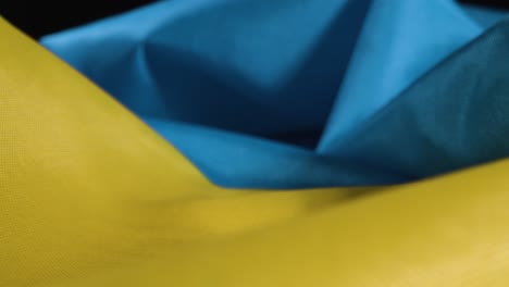Tracking-Shot-of-Ruffled-Ukrainian-Flag