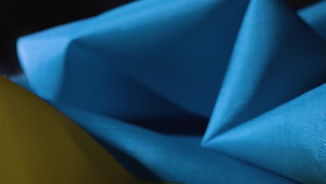 Tracking-Shot-of-Ruffled-Ukrainian-Flag-