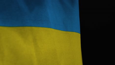 Close-Up-Shot-of-a-Ukrainian-Flag-Flying