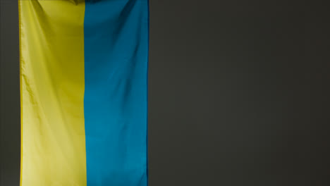 Wide-Shot-of-Hanging-Ukrainian-Flag-with-Copy-Space