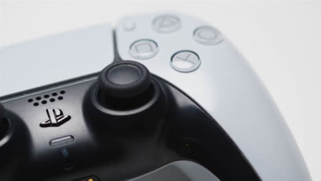 Studio-Close-Up-Sony-PlayStation-Video-Game-Controller-On-White-Background
