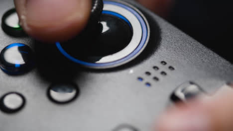 Studio-Close-Up-Shot-Of-Hands-Playing-Video-Game-Controller-4