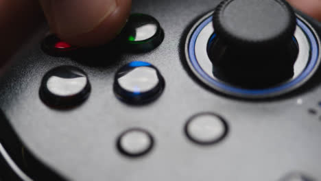 Studio-Close-Up-Shot-Of-Hands-Playing-Video-Game-Controller-5
