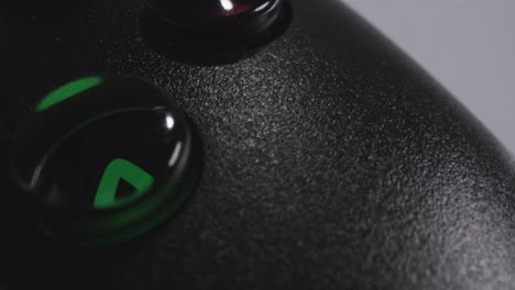 Macro-Close-Up-Video-Game-Controller-Buttons-Control-Joystick-Connected-6