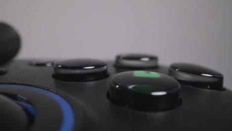 Macro-Close-Up-Video-Game-Controller-Buttons-Control-Joystick-Connected-11